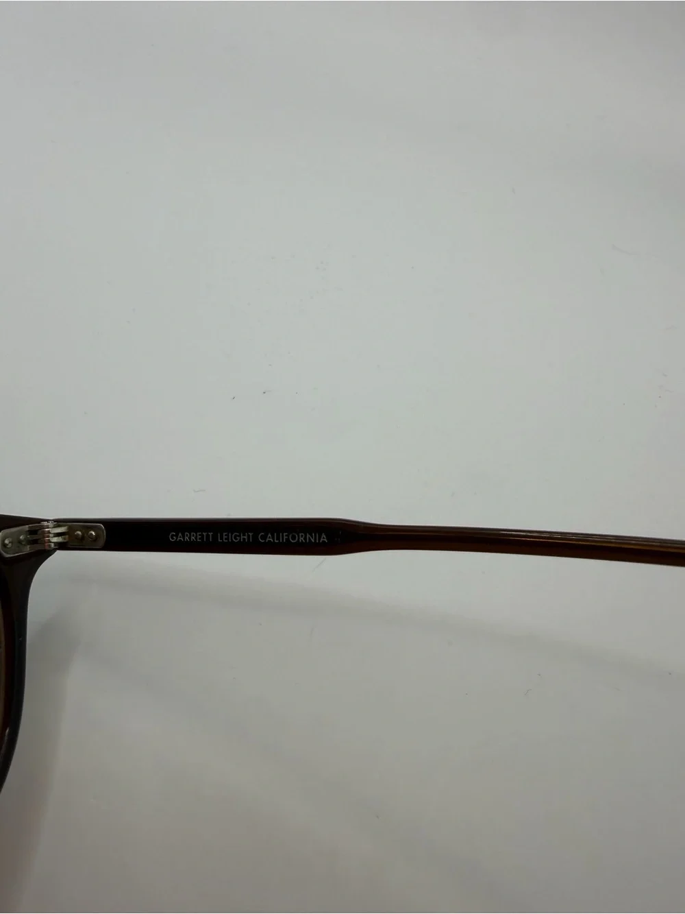 garrett leight justice hen 49021 rx glasses frame high luxury red tortoise